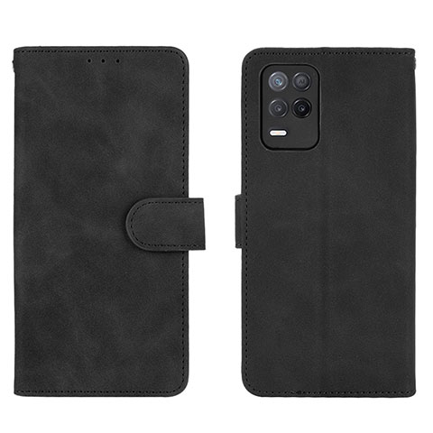 Custodia Portafoglio In Pelle Cover con Supporto L08Z per Realme 9 5G India Nero