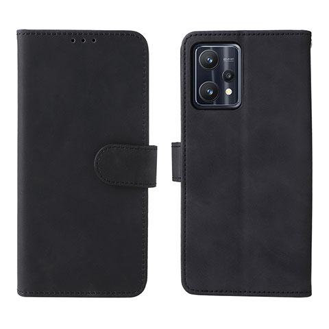 Custodia Portafoglio In Pelle Cover con Supporto L08Z per Realme 9 5G Nero