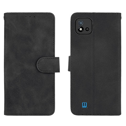 Custodia Portafoglio In Pelle Cover con Supporto L08Z per Realme C20 Nero