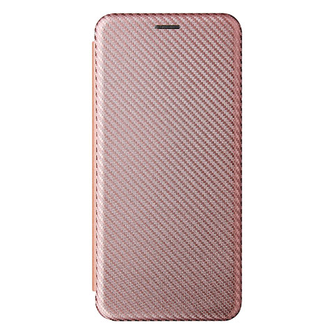 Custodia Portafoglio In Pelle Cover con Supporto L08Z per Samsung Galaxy A12 Nacho Oro Rosa