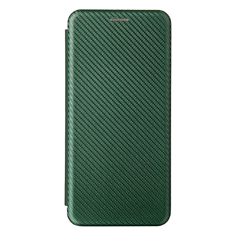 Custodia Portafoglio In Pelle Cover con Supporto L08Z per Samsung Galaxy A12 Verde