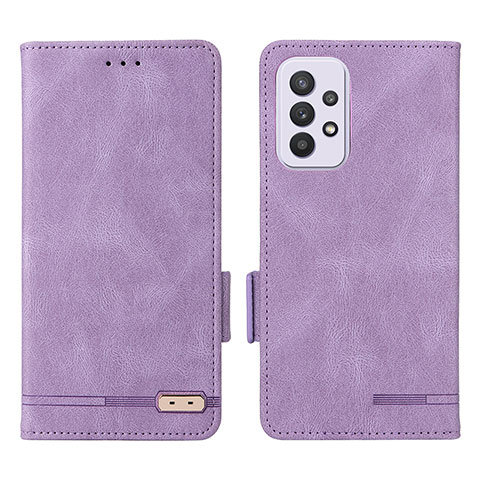 Custodia Portafoglio In Pelle Cover con Supporto L08Z per Samsung Galaxy A33 5G Viola