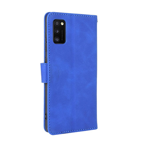 Custodia Portafoglio In Pelle Cover con Supporto L08Z per Samsung Galaxy A41 Blu