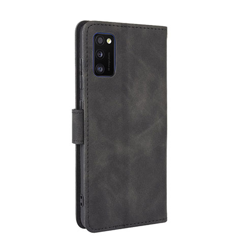 Custodia Portafoglio In Pelle Cover con Supporto L08Z per Samsung Galaxy A41 Nero