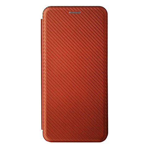 Custodia Portafoglio In Pelle Cover con Supporto L08Z per Samsung Galaxy F12 Marrone