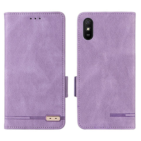 Custodia Portafoglio In Pelle Cover con Supporto L08Z per Xiaomi Redmi 9A Viola