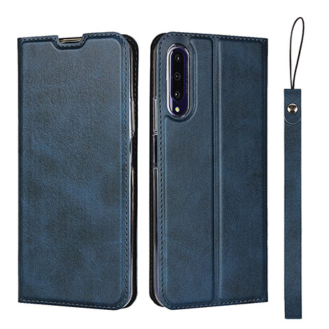 Custodia Portafoglio In Pelle Cover con Supporto L09 per Huawei Honor 9X Pro Blu