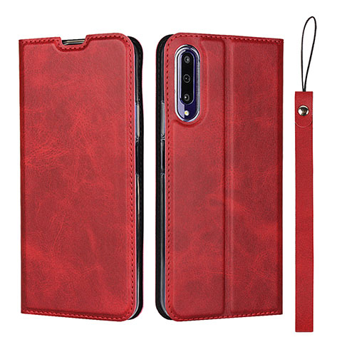 Custodia Portafoglio In Pelle Cover con Supporto L09 per Huawei P Smart Pro (2019) Rosso