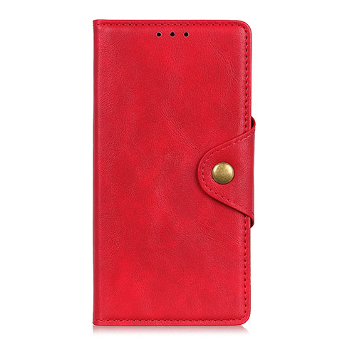 Custodia Portafoglio In Pelle Cover con Supporto L09 per Xiaomi Mi 10T 5G Rosso