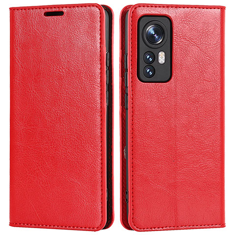 Custodia Portafoglio In Pelle Cover con Supporto L09 per Xiaomi Mi 12S 5G Rosso