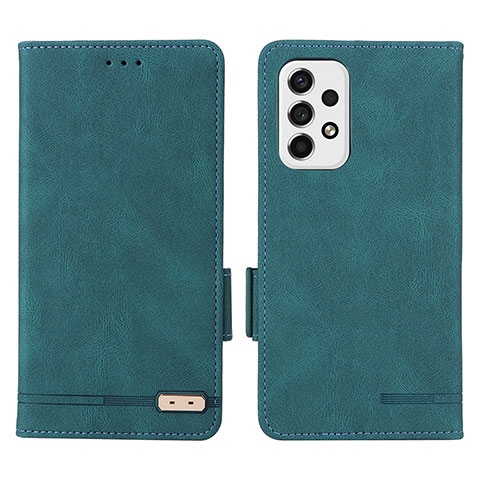 Custodia Portafoglio In Pelle Cover con Supporto L09Z per Samsung Galaxy A53 5G Verde