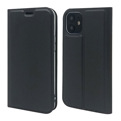 Custodia Portafoglio In Pelle Cover con Supporto L10 per Apple iPhone 12 Mini Nero