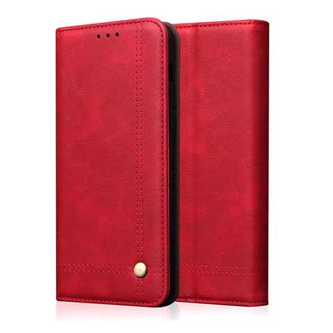 Custodia Portafoglio In Pelle Cover con Supporto L10 per Oppo A91 Rosso