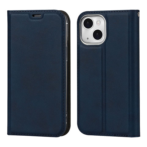 Custodia Portafoglio In Pelle Cover con Supporto L11 per Apple iPhone 14 Blu