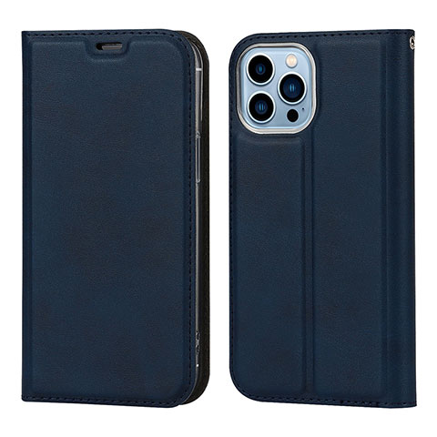 Custodia Portafoglio In Pelle Cover con Supporto L11 per Apple iPhone 14 Pro Blu