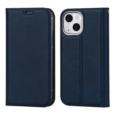 Custodia Portafoglio In Pelle Cover con Supporto L11 per Apple iPhone 15 Blu