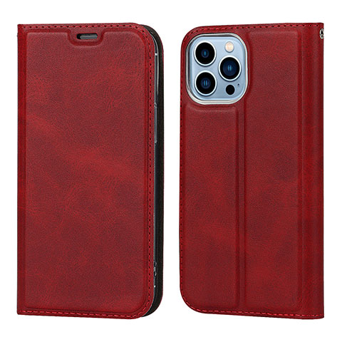 Custodia Portafoglio In Pelle Cover con Supporto L11 per Apple iPhone 16 Pro Max Rosso