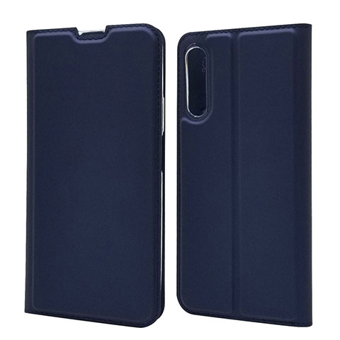 Custodia Portafoglio In Pelle Cover con Supporto L11 per Huawei P Smart Pro (2019) Blu