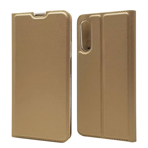 Custodia Portafoglio In Pelle Cover con Supporto L11 per Huawei P Smart Pro (2019) Oro