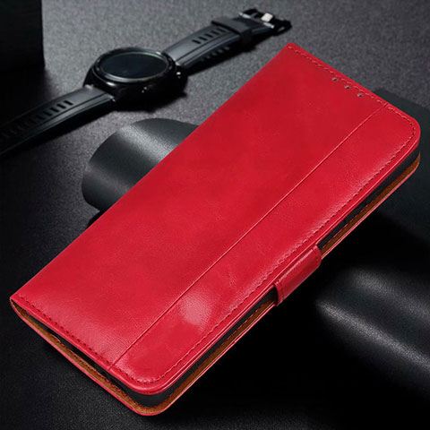 Custodia Portafoglio In Pelle Cover con Supporto L11 per Huawei P40 Lite E Rosso