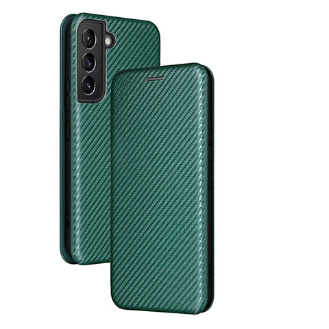 Custodia Portafoglio In Pelle Cover con Supporto L11Z per Samsung Galaxy S24 Plus 5G Verde