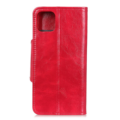 Custodia Portafoglio In Pelle Cover con Supporto L12 per Samsung Galaxy A71 5G Rosso