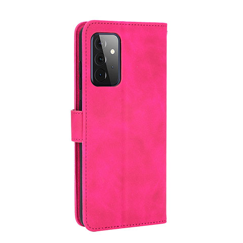 Custodia Portafoglio In Pelle Cover con Supporto L12Z per Samsung Galaxy A72 5G Rosa Caldo