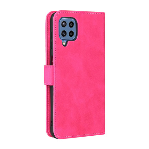 Custodia Portafoglio In Pelle Cover con Supporto L12Z per Samsung Galaxy M32 4G Rosa Caldo