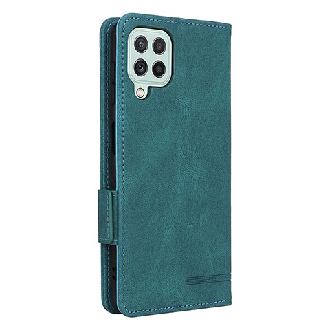 Custodia Portafoglio In Pelle Cover con Supporto L13Z per Samsung Galaxy A22 4G Verde