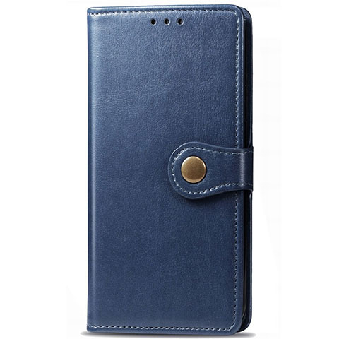 Custodia Portafoglio In Pelle Cover con Supporto L14 per Huawei P Smart Pro (2019) Blu