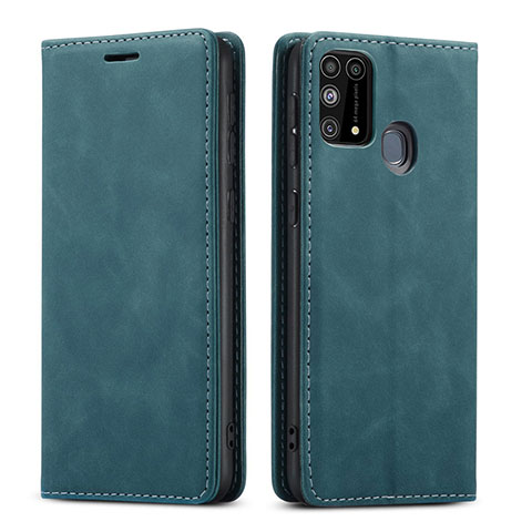 Custodia Portafoglio In Pelle Cover con Supporto L15 per Samsung Galaxy M31 Verde