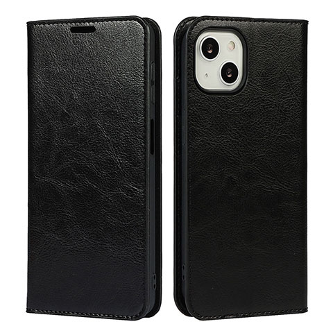 Custodia Portafoglio In Pelle Cover con Supporto L17 per Apple iPhone 15 Plus Nero