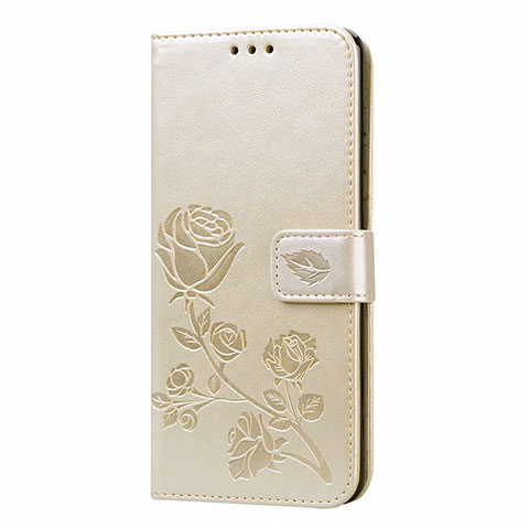 Custodia Portafoglio In Pelle Cover con Supporto L17 per Samsung Galaxy A31 Oro