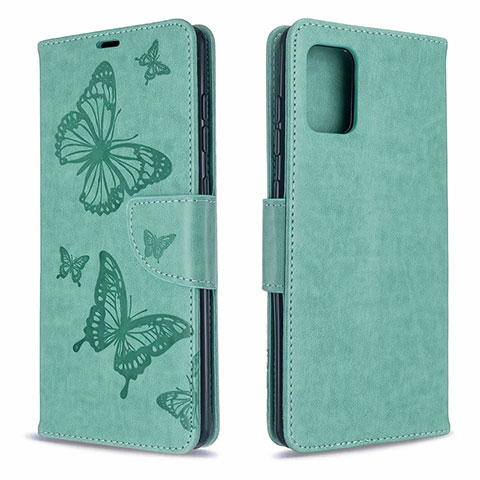 Custodia Portafoglio In Pelle Cover con Supporto L17 per Samsung Galaxy A71 4G A715 Verde