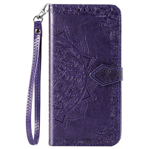 Custodia Portafoglio In Pelle Cover con Supporto L18 per Huawei Honor 9C Viola