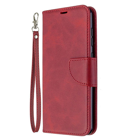 Custodia Portafoglio In Pelle Cover con Supporto L18 per Samsung Galaxy A31 Rosso