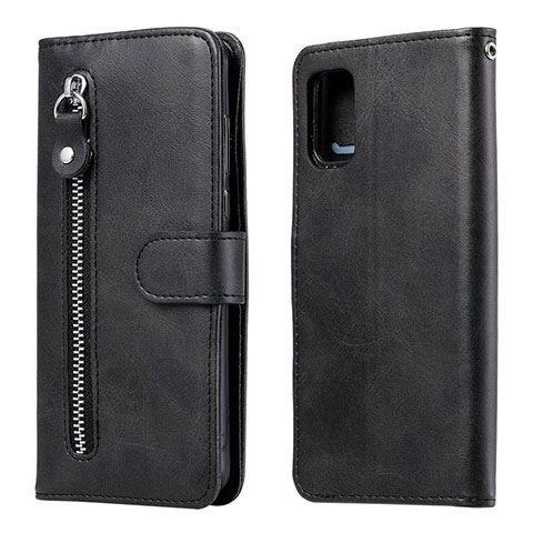 Custodia Portafoglio In Pelle Cover con Supporto L20 per Samsung Galaxy A41 Nero