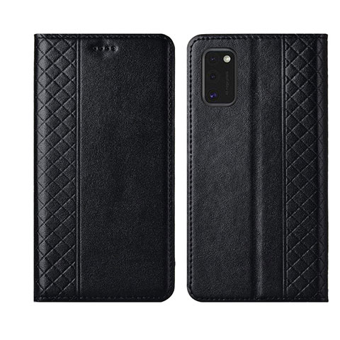 Custodia Portafoglio In Pelle Cover con Supporto L21 per Samsung Galaxy A41 Nero