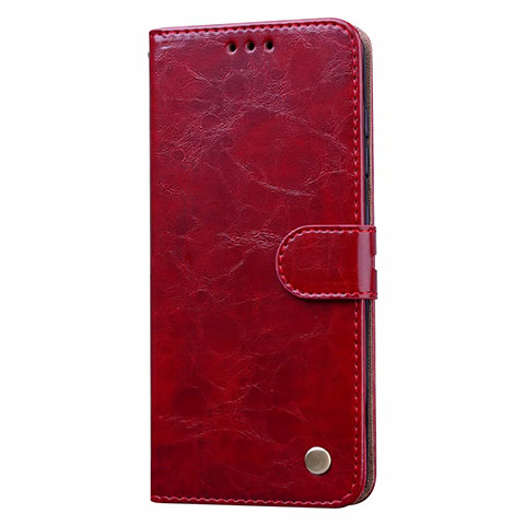 Custodia Portafoglio In Pelle Cover con Supporto L22 per Samsung Galaxy A41 Rosso