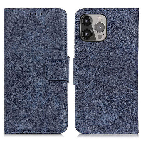 Custodia Portafoglio In Pelle Cover con Supporto L27 per Apple iPhone 13 Pro Blu