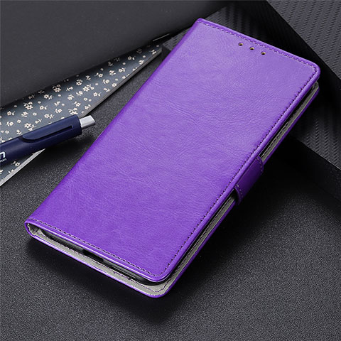 Custodia Portafoglio In Pelle Cover con Supporto L27 per Realme C11 Viola