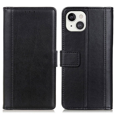 Custodia Portafoglio In Pelle Cover con Supporto L28 per Apple iPhone 13 Mini Nero