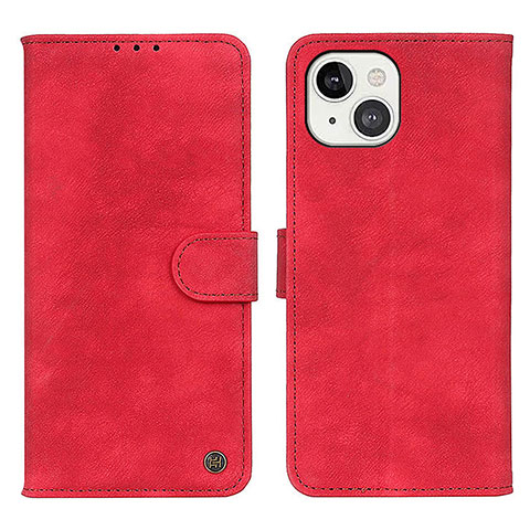 Custodia Portafoglio In Pelle Cover con Supporto L30 per Apple iPhone 13 Rosso