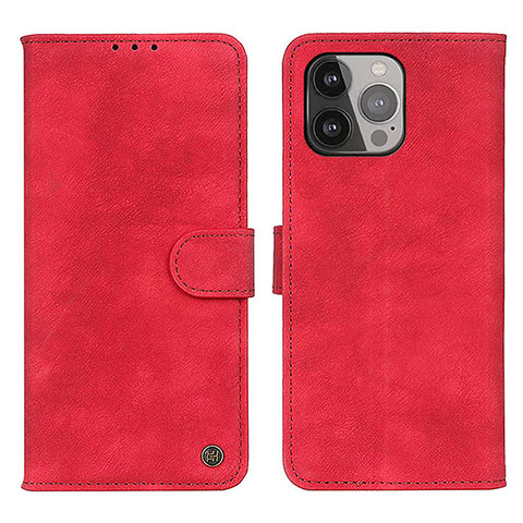 Custodia Portafoglio In Pelle Cover con Supporto L30 per Apple iPhone 14 Pro Rosso