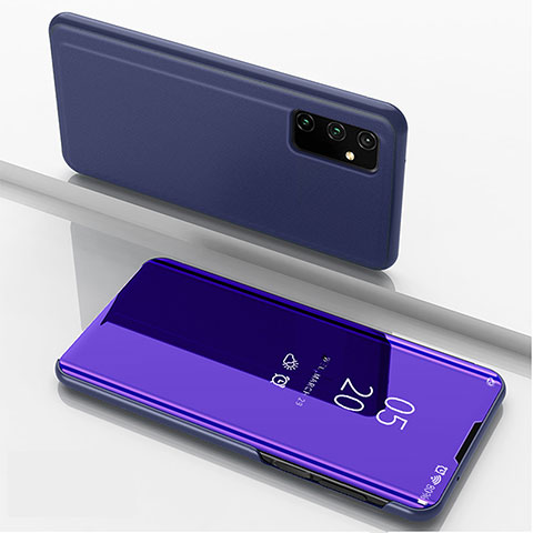 Custodia Portafoglio In Pelle Cover con Supporto Laterale Specchio Cover ZL1 per Samsung Galaxy A15 4G Viola