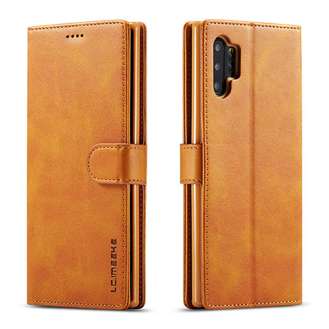 Custodia Portafoglio In Pelle Cover con Supporto LC1 per Samsung Galaxy A32 4G Marrone Chiaro