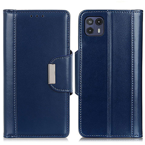 Custodia Portafoglio In Pelle Cover con Supporto M01L per Motorola Moto G50 5G Blu