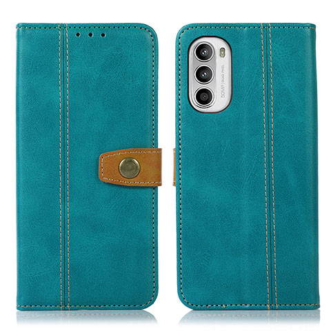 Custodia Portafoglio In Pelle Cover con Supporto M01L per Motorola MOTO G52 Verde