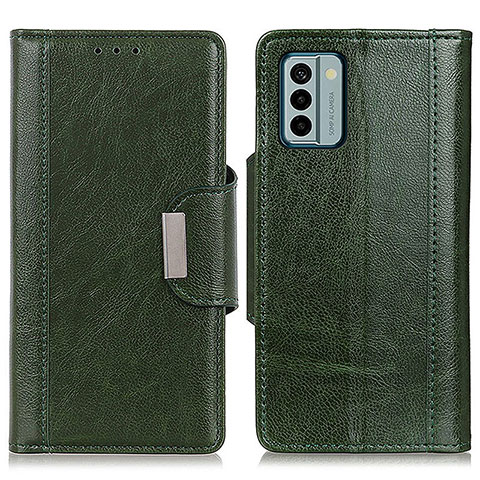 Custodia Portafoglio In Pelle Cover con Supporto M01L per Nokia G22 Verde