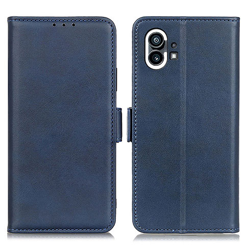 Custodia Portafoglio In Pelle Cover con Supporto M01L per Nothing Phone 1 Blu